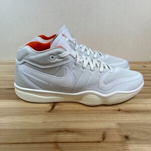 Nike Air Zoom G.T. Hustle 2 Mens 13 basketball shoes White Sail Safety Orange